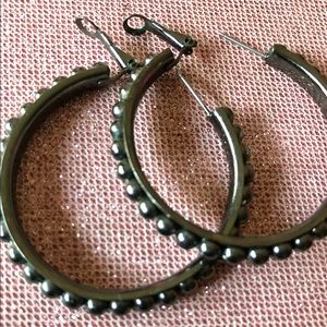 BALL BEAD HOOP EARRINGS